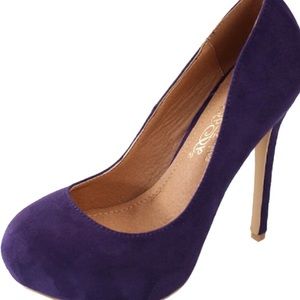 Size 10 purple brushed suede BNIB